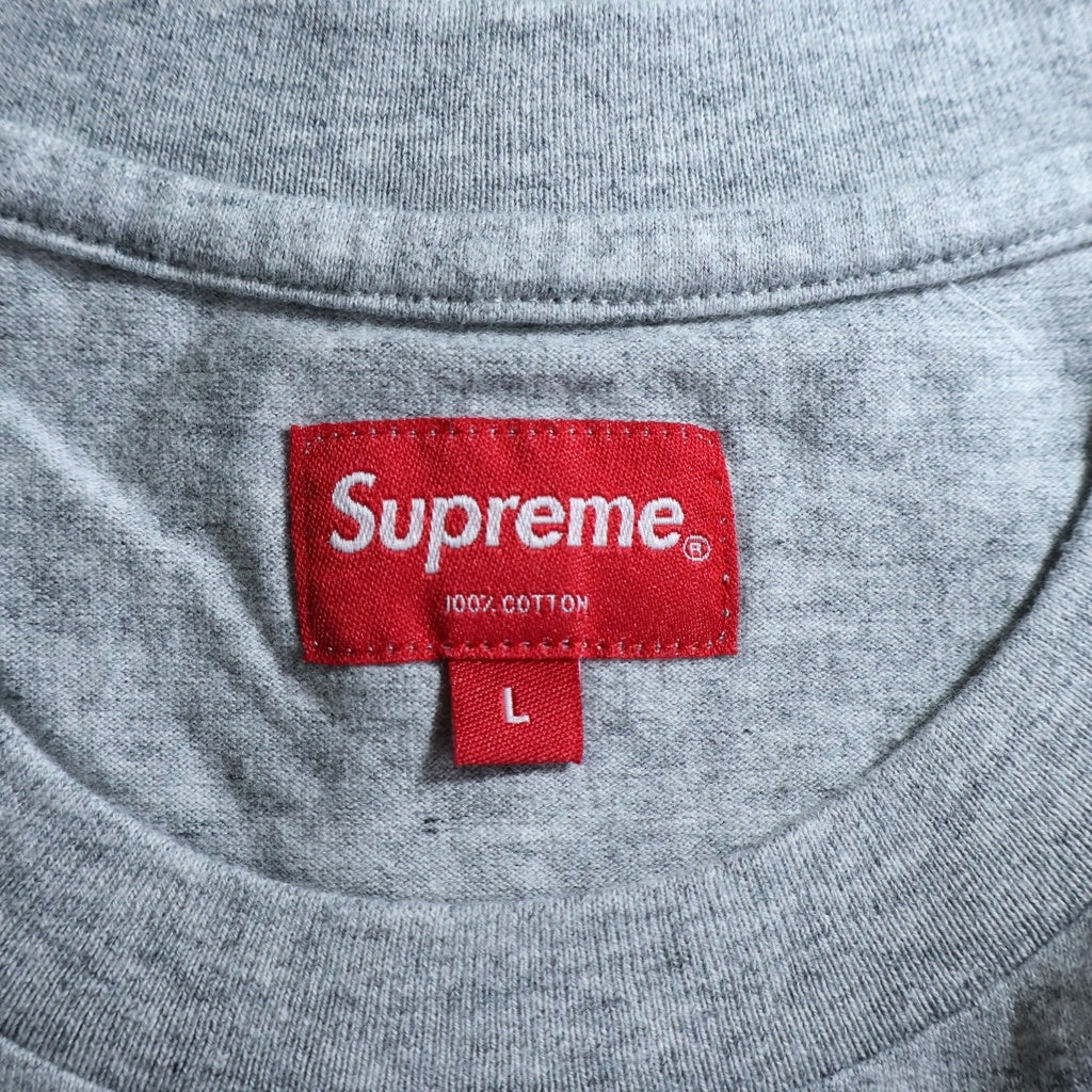 SUPREME(シュプリーム) Small Box Logo Tee スモール ボックスロゴ クルーネック カットソー 長袖Tシャツ グレー
