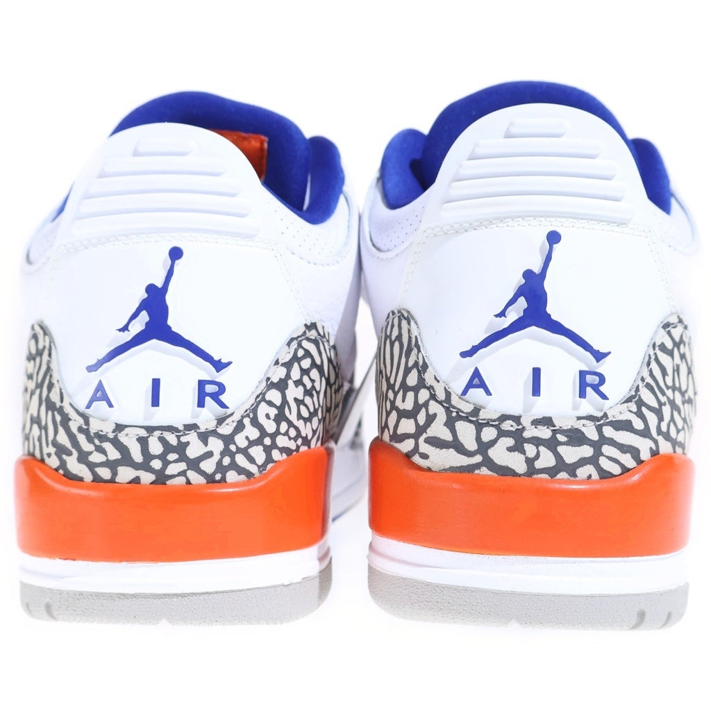 NIKE(ナイキ) AIR JORDAN3 RETRO KINCKS エアジョーダン3 レトロ ニックス ミッドカットスニーカー ホワイト US9.5/27.5cm 136064-148