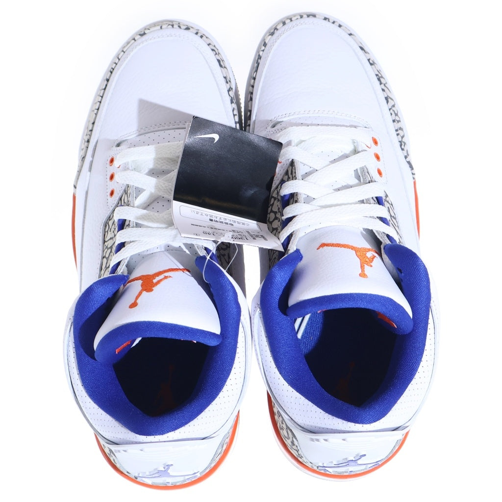 NIKE(ナイキ) AIR JORDAN3 RETRO KINCKS エアジョーダン3 レトロ ニックス ミッドカットスニーカー ホワイト US9.5/27.5cm 136064-148