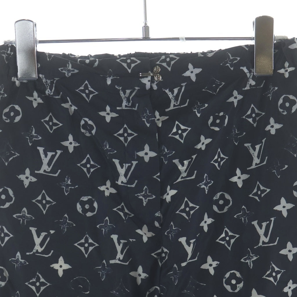 LOUIS VUITTON(ルイヴィトン) モノグラム ステンシルエフェクト ナイロンパンツ ブラック FIPA11DFU