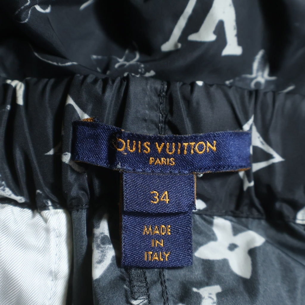ルイヴィトン　 ブラック モノグラム　ロゴパンツ LOUIS VUITTON（ルイ・ヴィトン） ルイ ヴィトン モノグラム