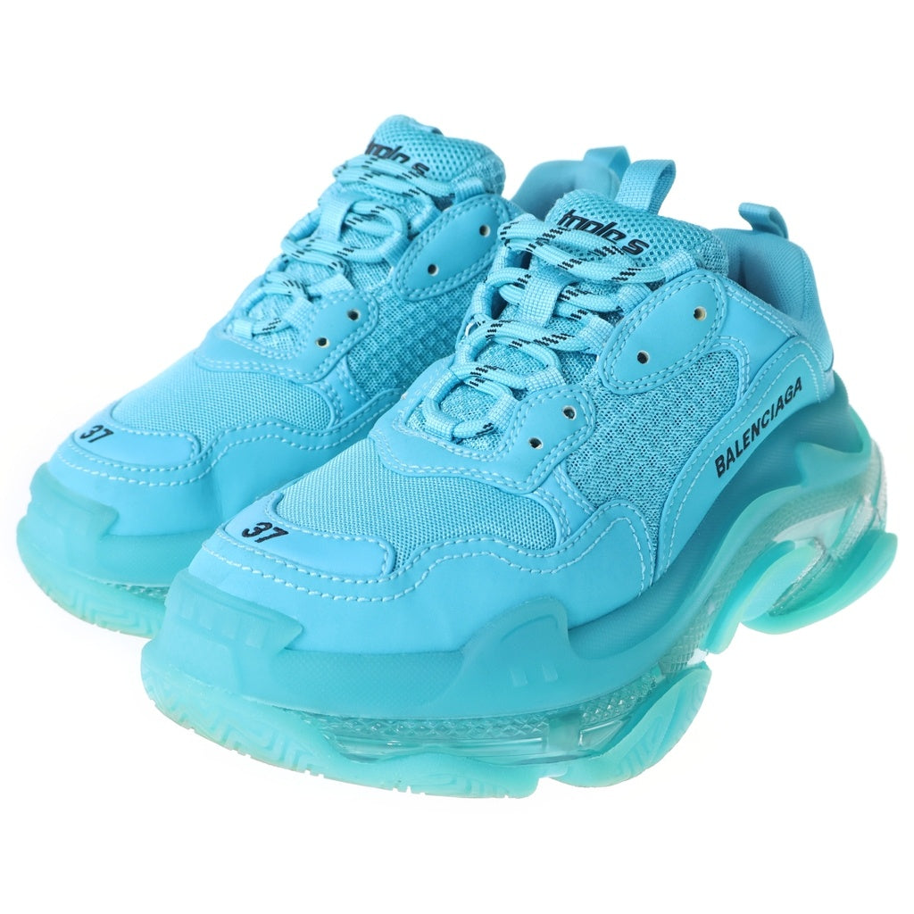 BALENCIAGA(バレンシアガ) TRIPLE S トリプルエスレースアップ ローカットスニーカー ブルー US7/24.5cm レディース 544351