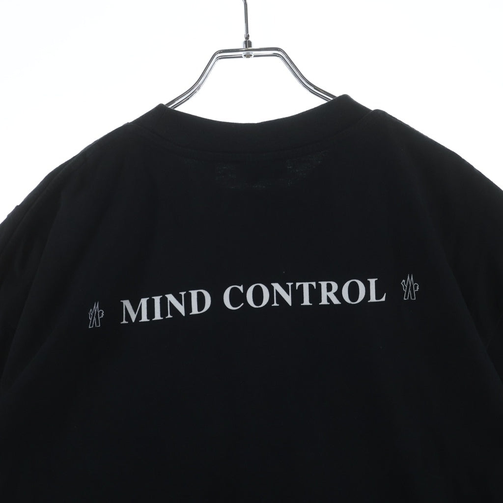 MONCLER(モンクレール) ×Palm Angels MAGLIA GIROCOLLO パームエンジェルス マグリア ロゴワッペン クルーネック カットソー 半袖Tシャツ ブラック E209L8000450
