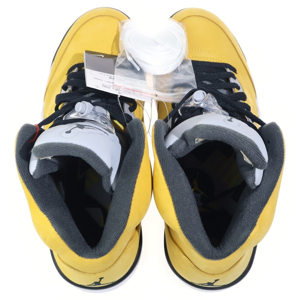 NIKE(ナイキ) AIR JORDAN 5 RETRO T23 エアジョーダン5 ハイカットスニーカー US10/28cm イエロー IO3372-700