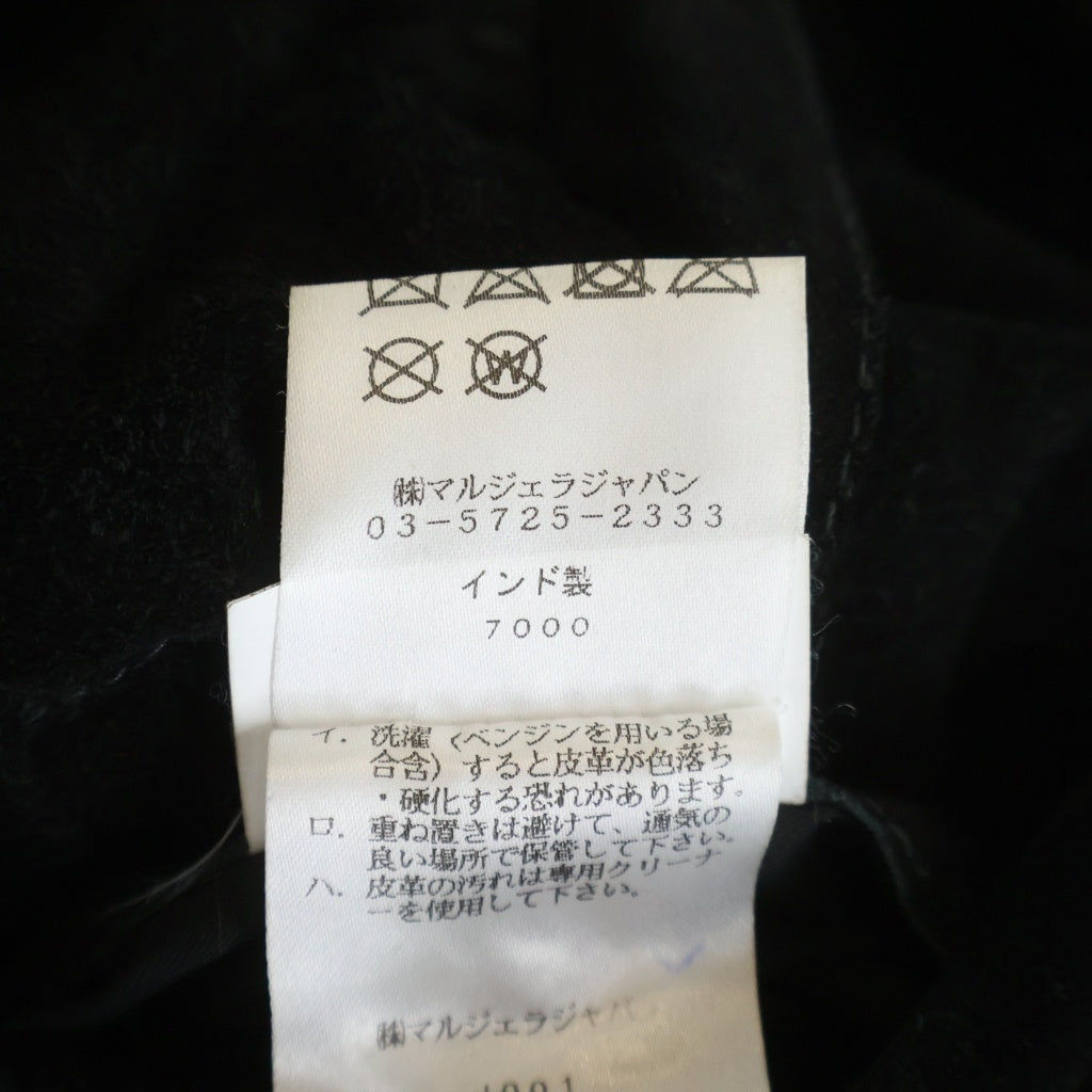 Maison Margiela(メゾンマルジェラ) スエード 八の字ライダースジャケット シングルジャケット ブラック S50AM0326