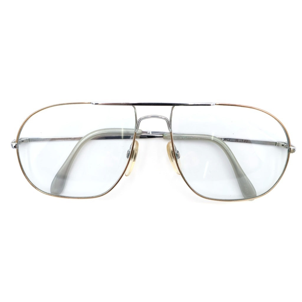 NO BRAND(ノーブランド) RODENSTOCK ローデンストック ツーブリッジ メタルフレーム アイウェア シルバー