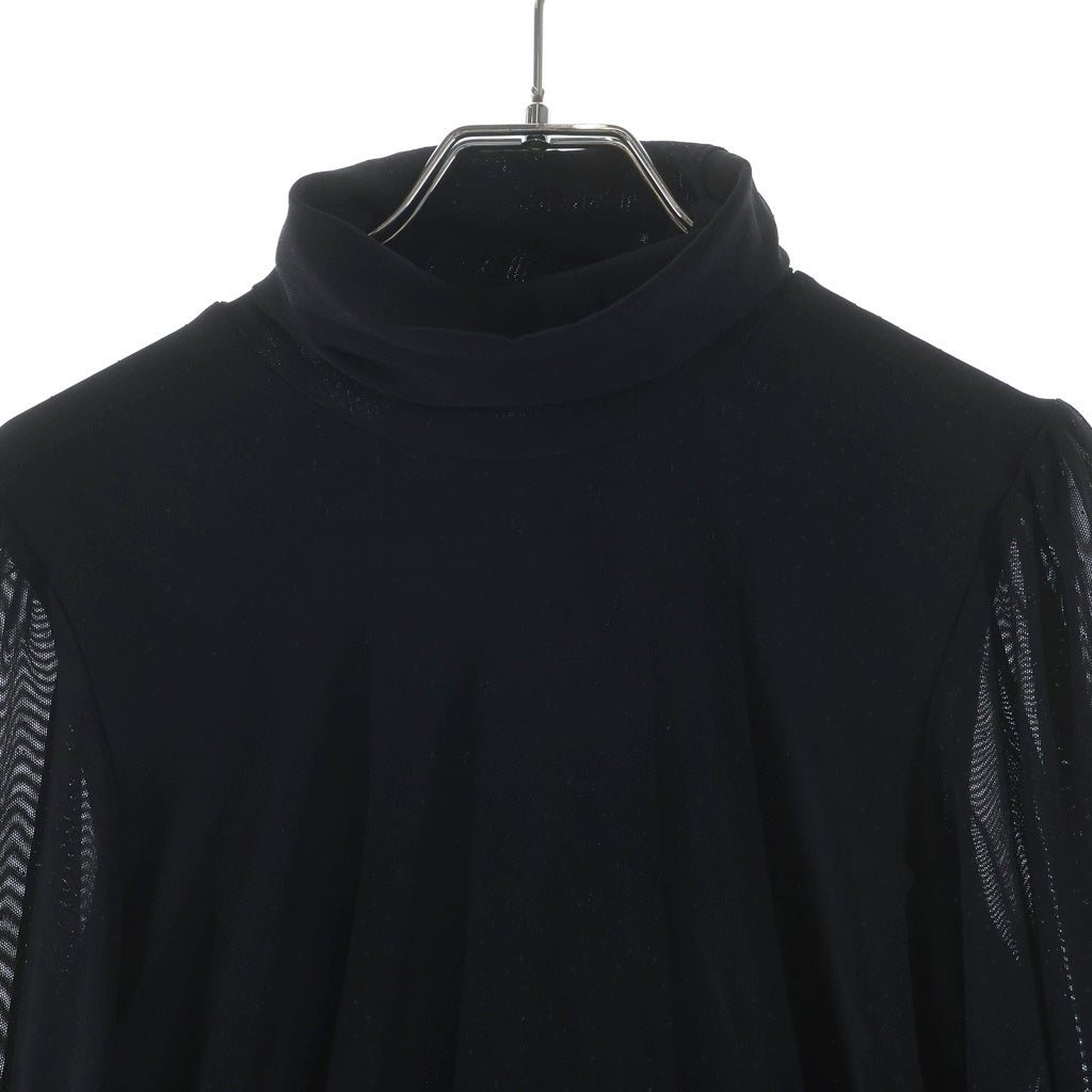 GANNI(ガニー) High Neck Knit Sweater ハイネックニットセーター ブラック レディース