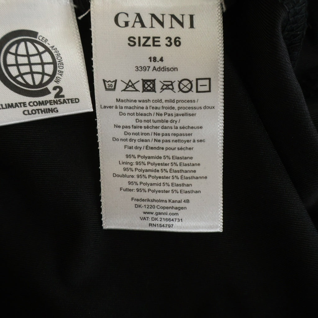 GANNI(ガニー) High Neck Knit Sweater ハイネックニットセーター ブラック レディース