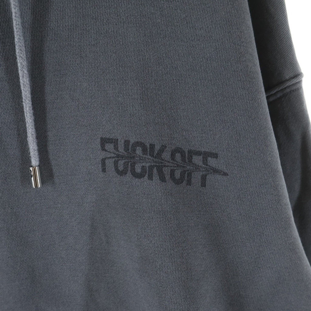 STAMPD(スタンプド) プリント プルオーバーパーカー フーディー グレー
