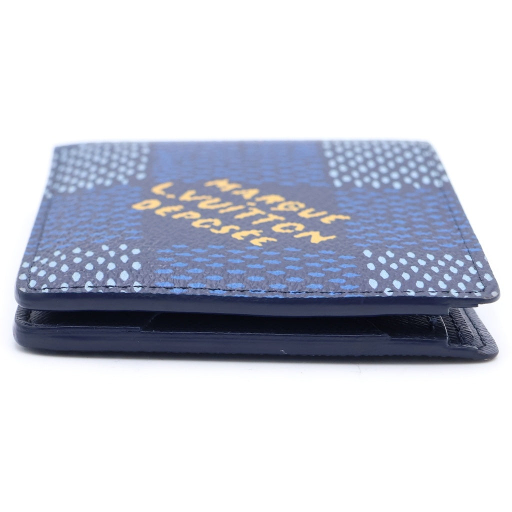Louis Vuitton 三つ折り財布 ダークブルー LOUIS VUITTON(ルイヴィトン) ダミエ ヘリテージ ポルトフォイユ