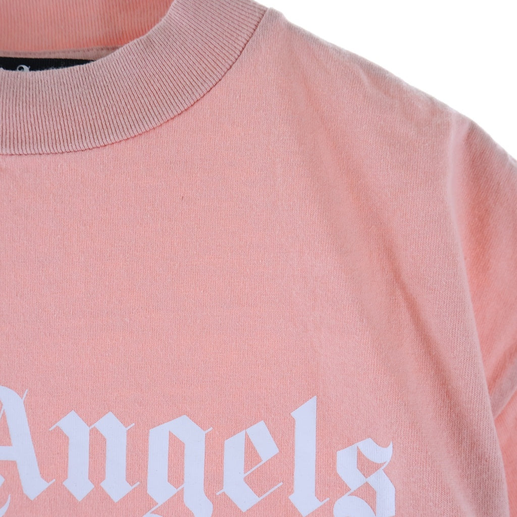 Palm Angels(パームエンジェルス) IBIZA SPRAYED TEE イビザ スプレーデザイン クルーネック カットソー 半袖Tシャツ ピンク