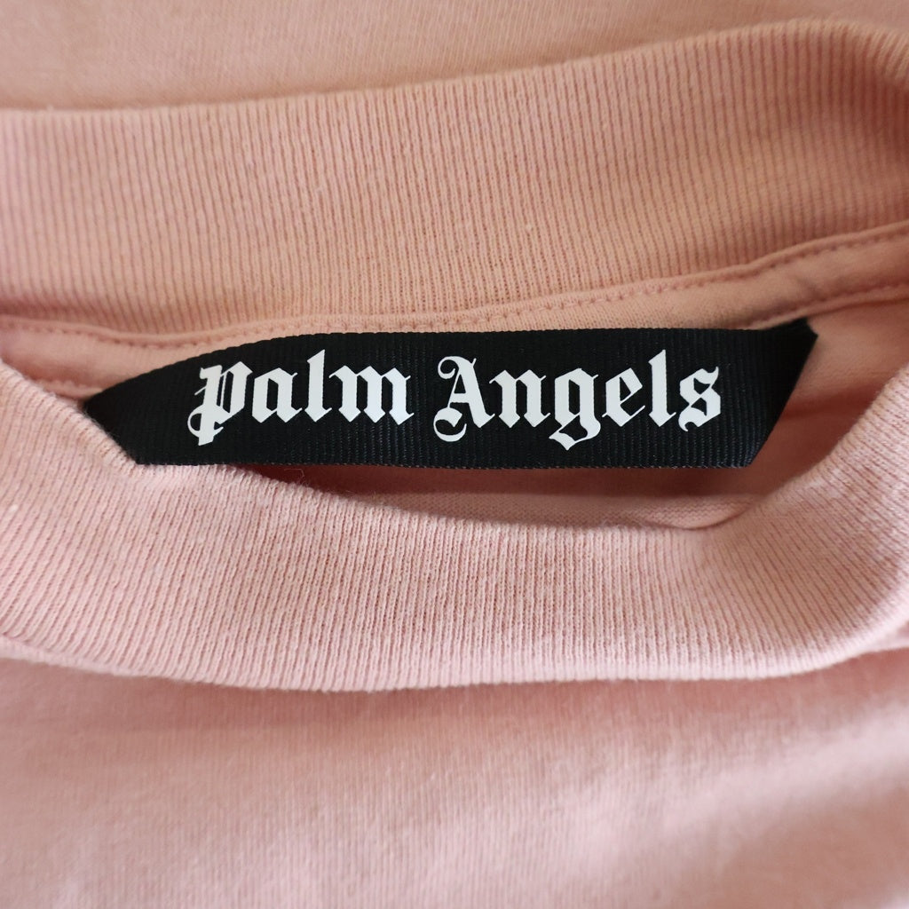 Palm Angels(パームエンジェルス) IBIZA SPRAYED TEE イビザ スプレーデザイン クルーネック カットソー 半袖Tシャツ ピンク