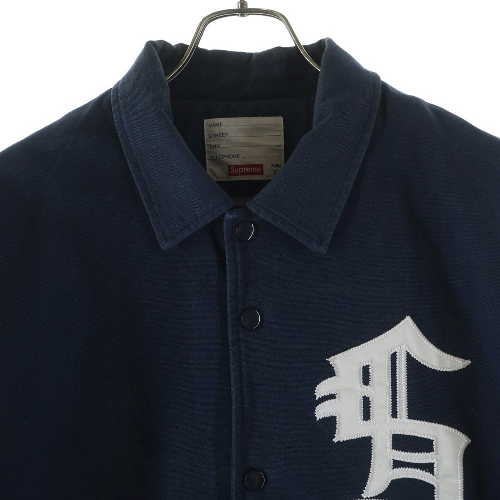 SUPREME(シュプリーム) 12AW Canvas Coaches Jacket キャンバス コーチジャケット ネイビー