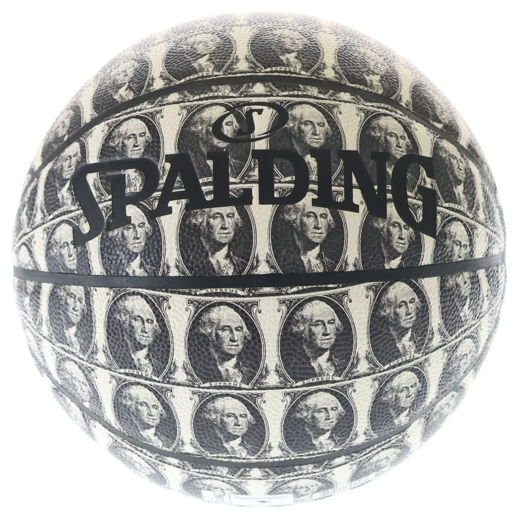 SUPREME(シュプリーム) 20AW Spalding Washington Basketball 総柄デザイン バスケットボール ブラック/ホワイト