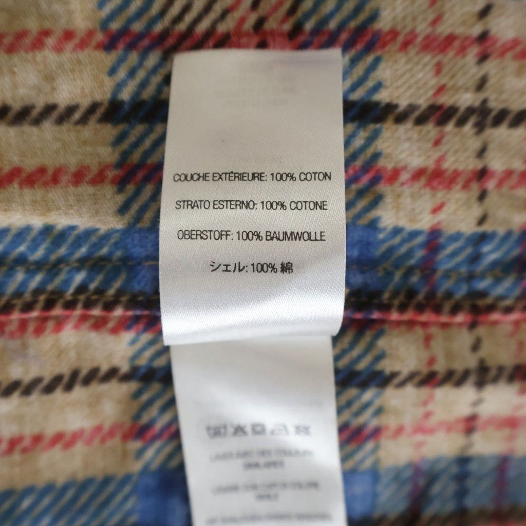 SUPREME(シュプリーム) 24SS Printed Hooded Flannel Shir ロゴ刺繍 チェック フーデッド長袖フランネルシャツ マルチ