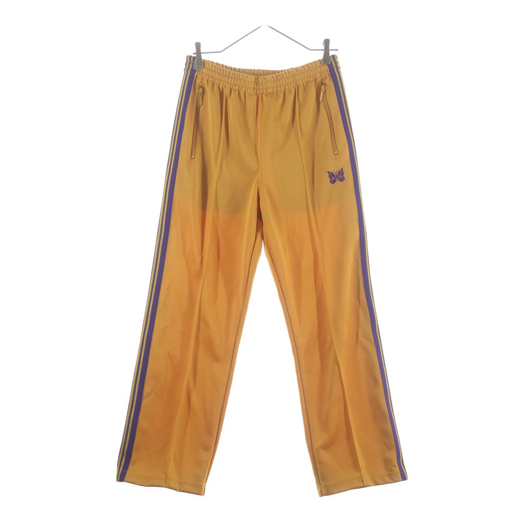 Needles(ニードルス) TRACK PANTS パピヨン刺繍 サイドライン トラックパンツ イエロー KP220