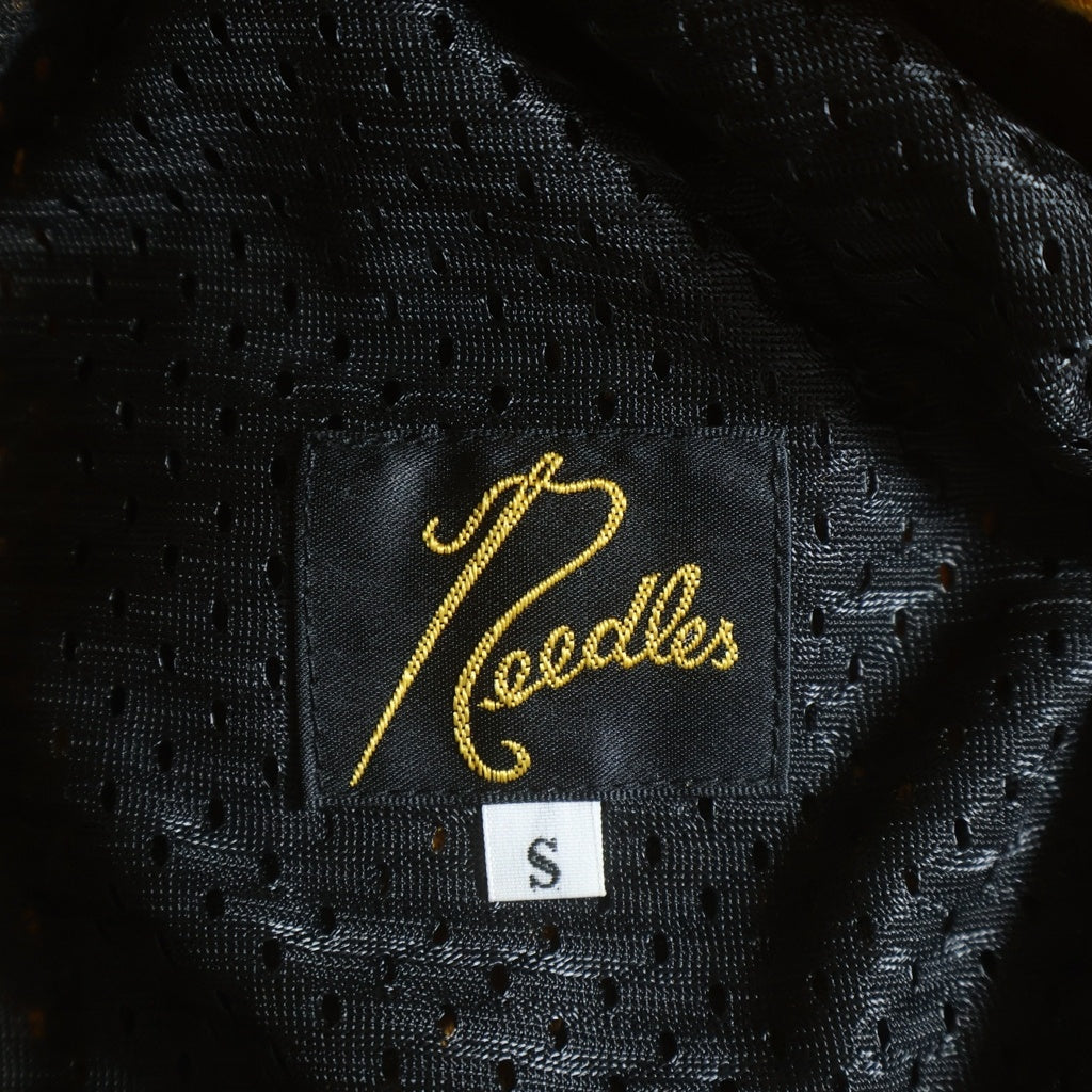Needles(ニードルス) TRACK PANTS パピヨン刺繍 サイドライン トラックパンツ イエロー KP220
