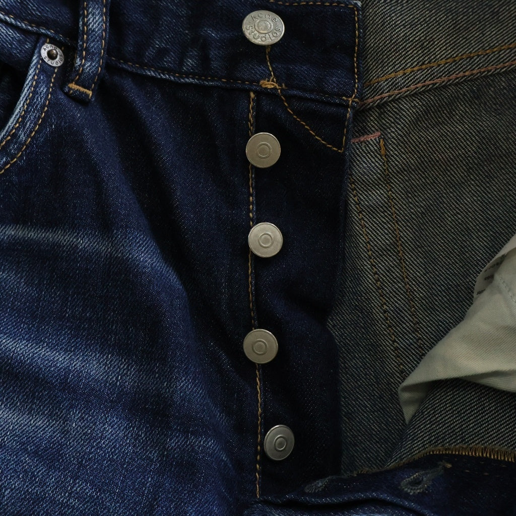 Acne Studios(アクネ ストゥディオズ) 2021M Broadway ウォッシュ加工 ストレートデニムパンツ ブルー B00382