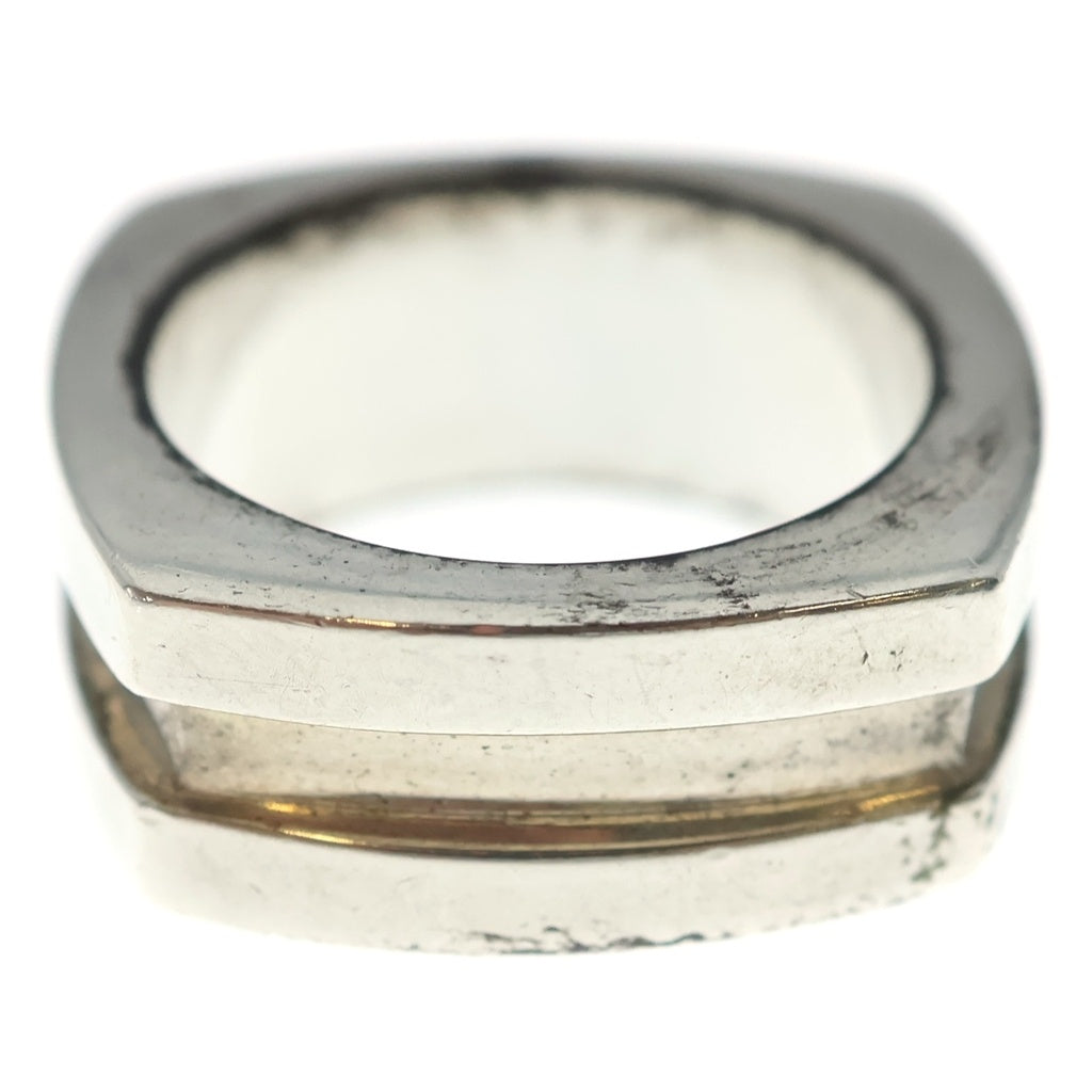 GUCCI(グッチ) G Square Grooved Ring ジースクエア グローブドリング シルバー レディース