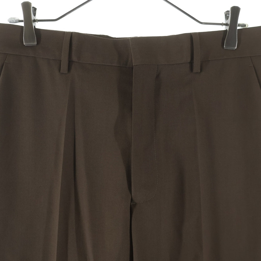 Maison Martin Margiela(メゾンマルタンマルジェラ) Polyester Slacks Pants ポリエステルスラックスパンツ ブラウン SH2KA0052