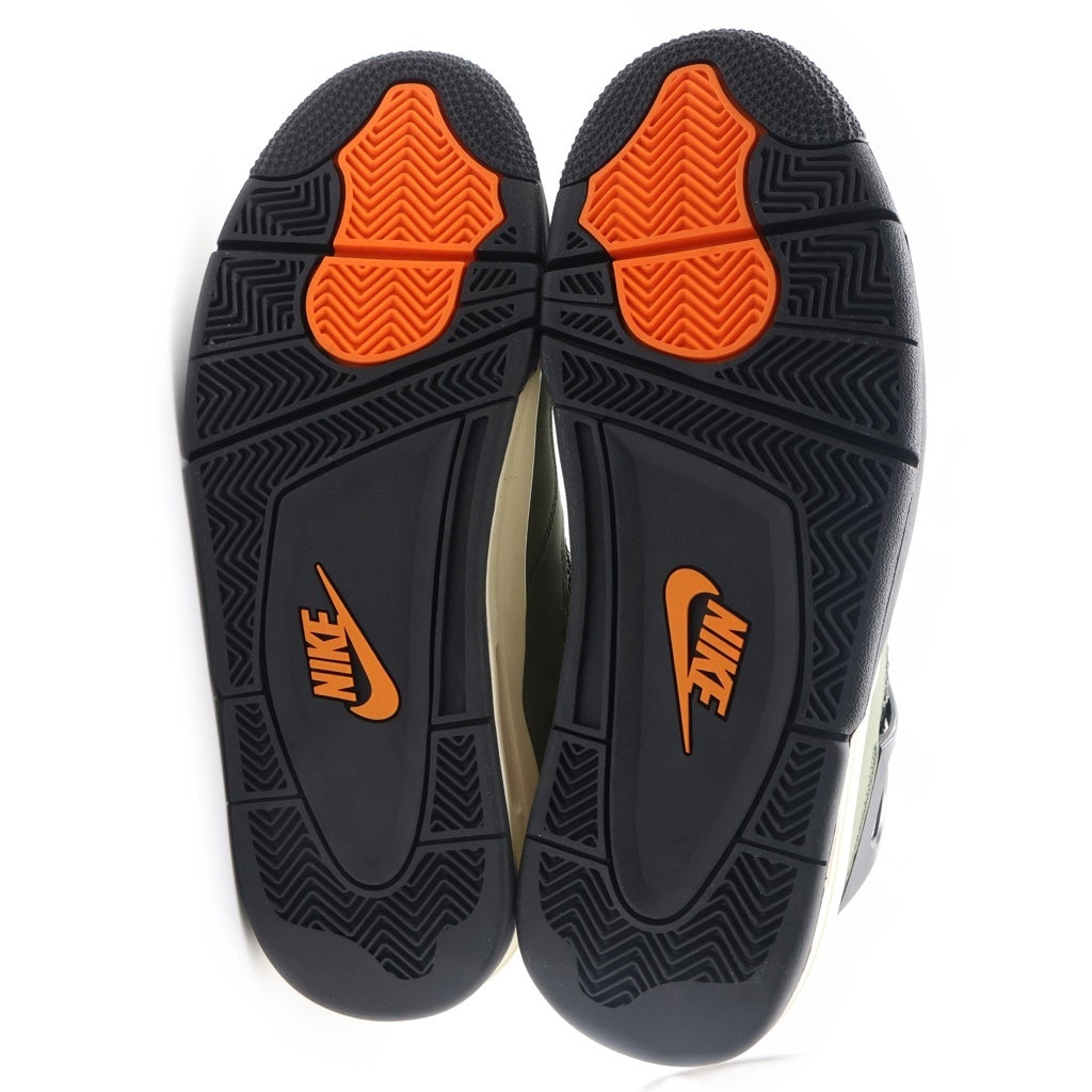 NIKE(ナイキ) ×UNDEFEATED AIR JORDAN 4 RETRO アンディフィーテッド エアジョーダン4 レトロ ハイカットスニーカー カーキ US10/28cm IB1519-200