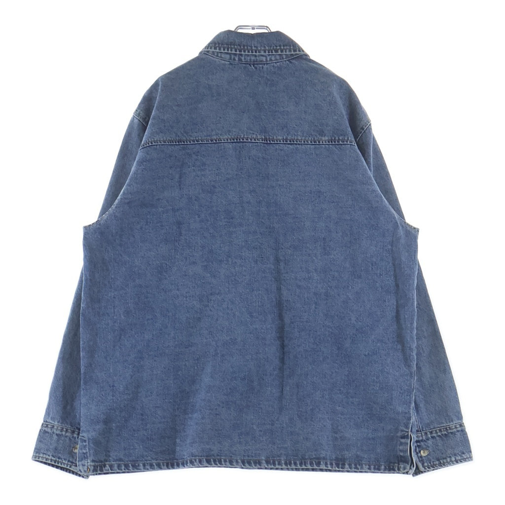 KITH(キス) 21AW 胸ポケットデザイン レギュラーカラー デニム長袖シャツ インディゴ KHM030036
