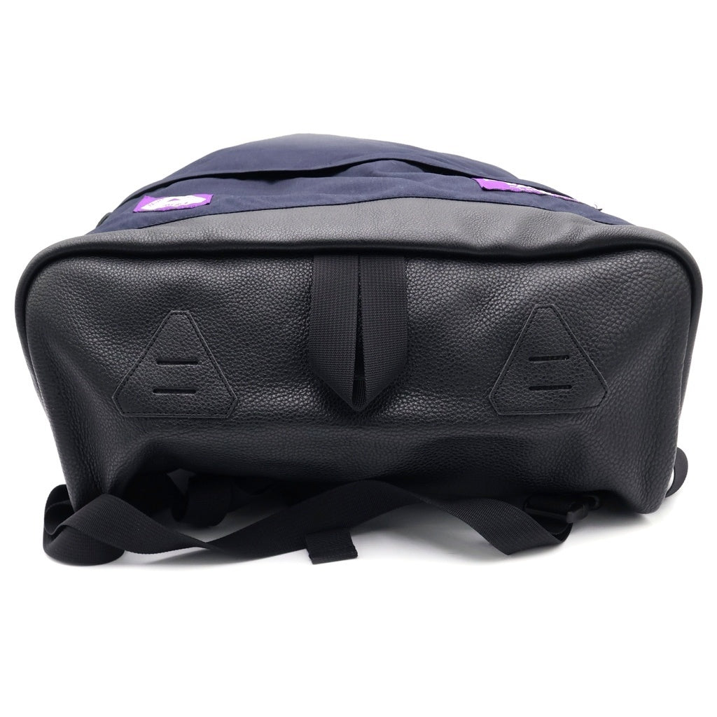 THE NORTH FACE(ザノースフェイス) ×PALACE Cordura Nylon Day Pack コーデュラ ロゴデザイン ナイロン レザー切り替え ディ バックパック リュック パープル NN7109N レディース