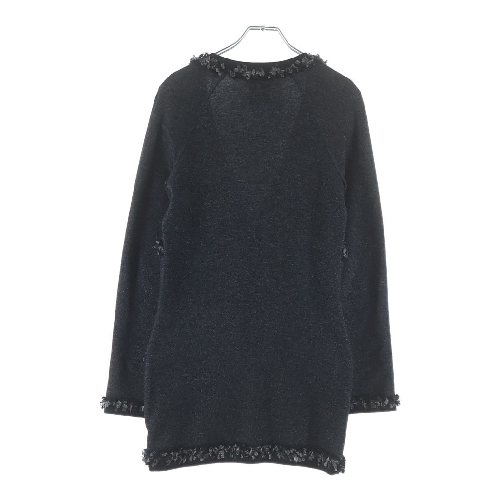 CHANEL(シャネル) ココマーク マルチポケット カシミヤ ニット カーディガン グレー レディース P39255K02769