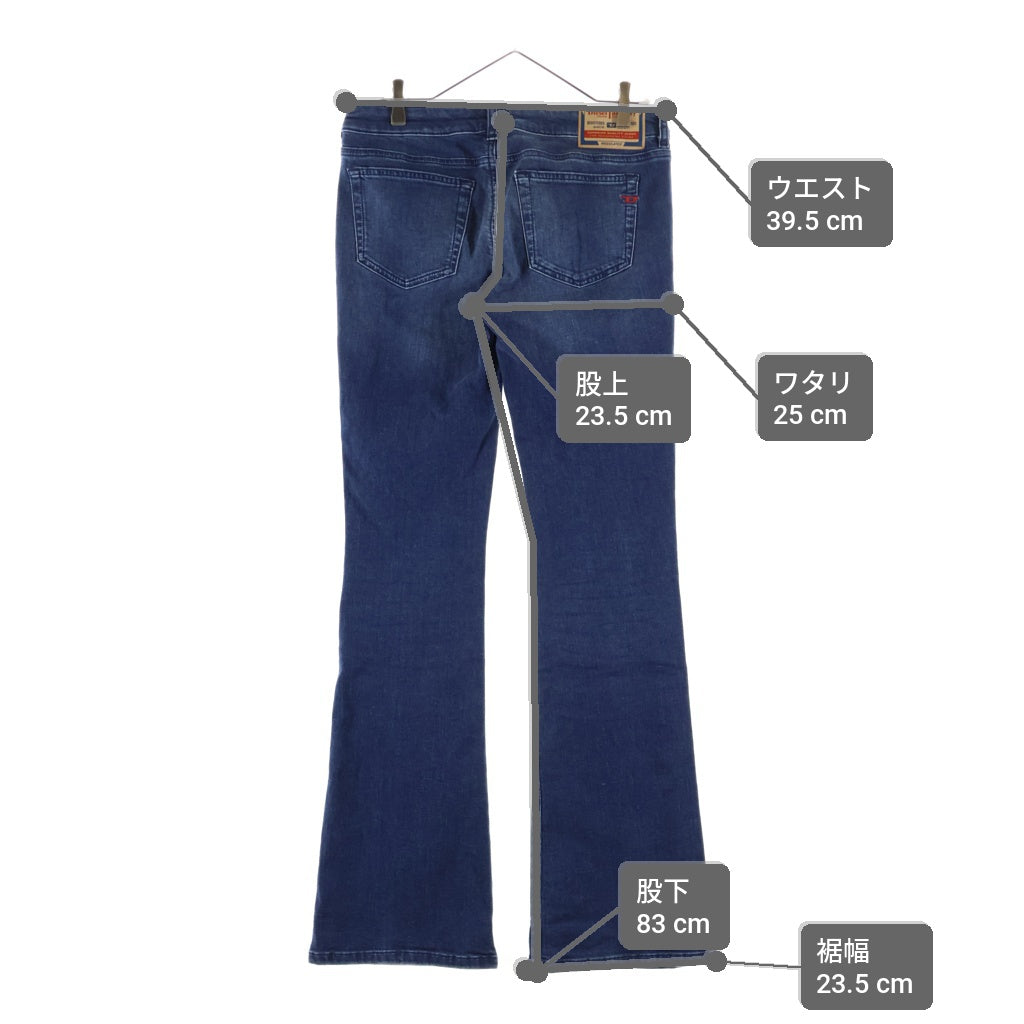 DIESEL(ディーゼル) Bootcut Jeans Low Waist 1969 D-Ebbey ブーツカット ローウエスト デニムパンツ インディゴ 0ADBB