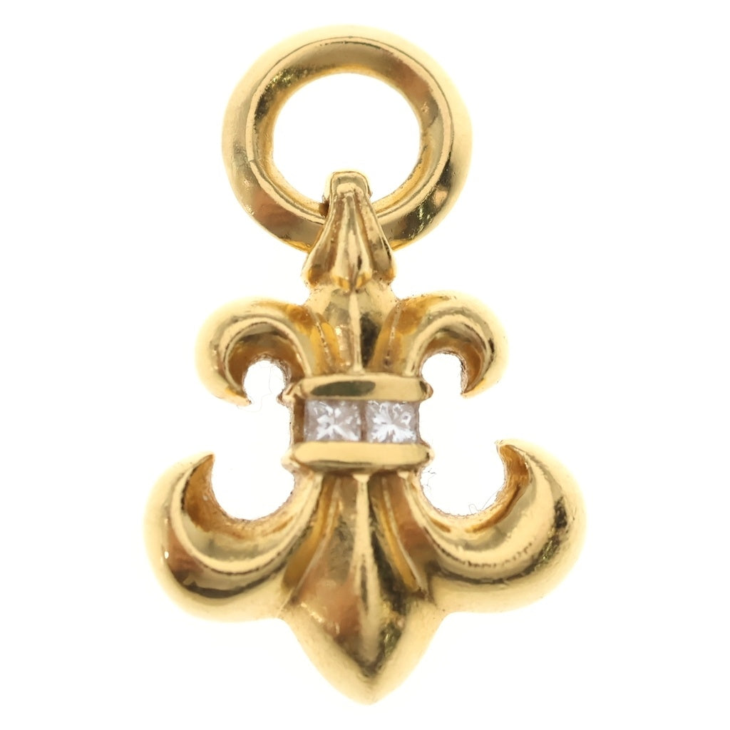 CHROME HEARTS(クロムハーツ) 22K BS FLUER CHARM P D BSフレアチャーム PAVEダイヤ ネックレストップ ゴールド ‐