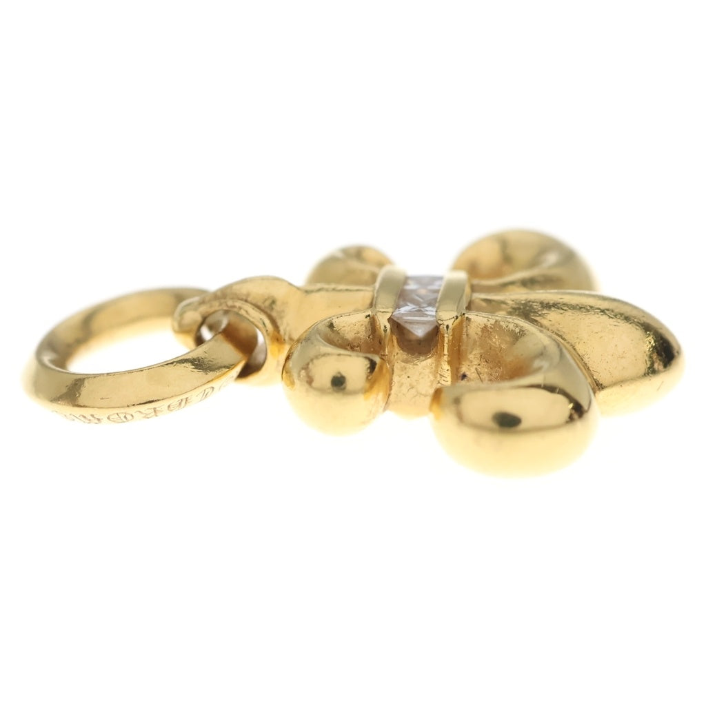 CHROME HEARTS(クロムハーツ) 22K BS FLUER CHARM P D BSフレアチャーム PAVEダイヤ ネックレストップ ゴールド ‐