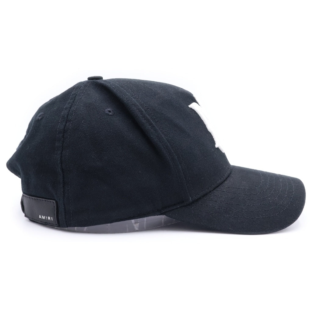 AMIRI(アミリ) FULL CANVAS MA HAT ロゴ刺繍 ベースボールキャップ 帽子 ブラック SRAMHACP1016