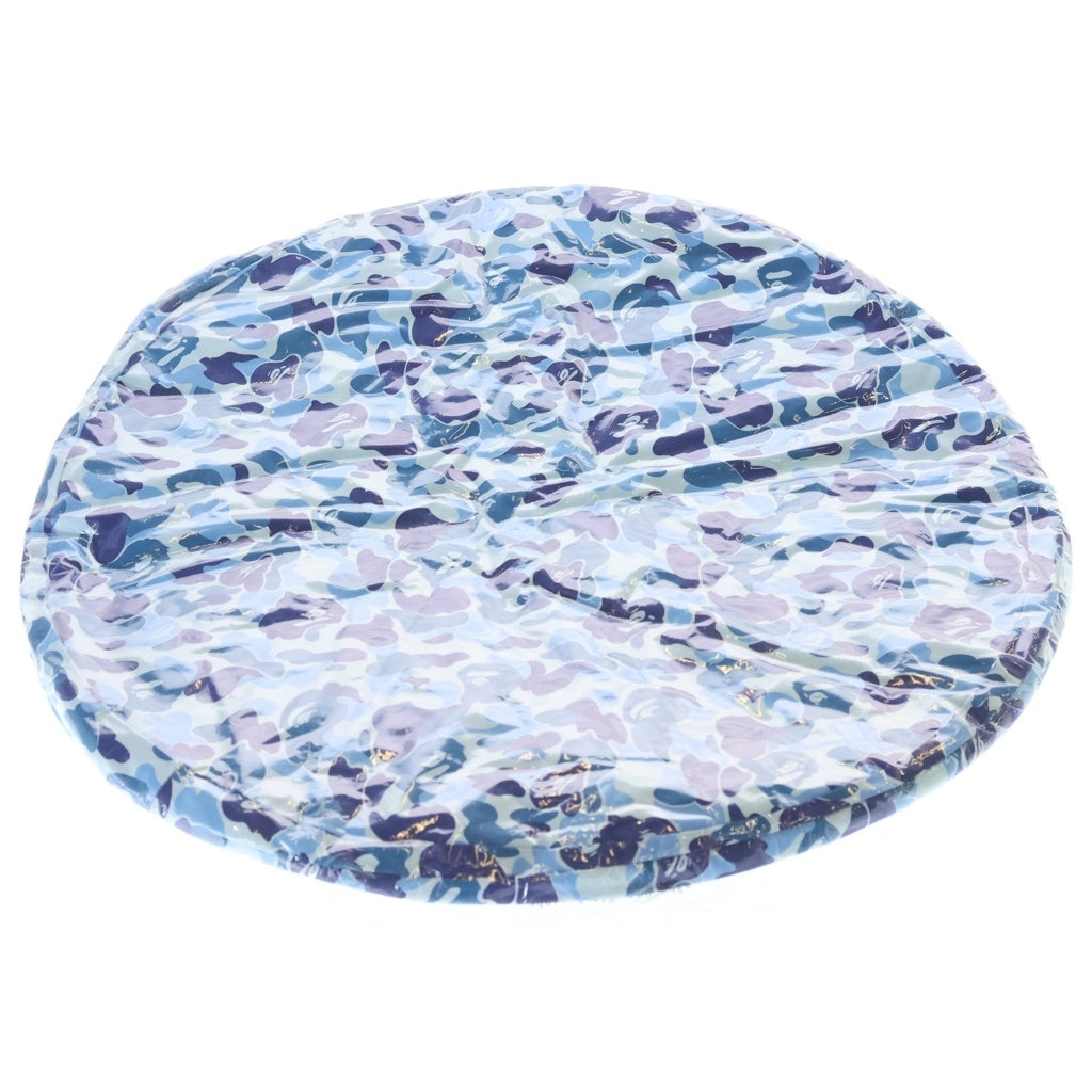 A BATHING APE(アベイシングエイプ) ABC CAMO CIRCLE BEADS CUSHION カモフラ総柄 サークル ビーズクッション ブルー