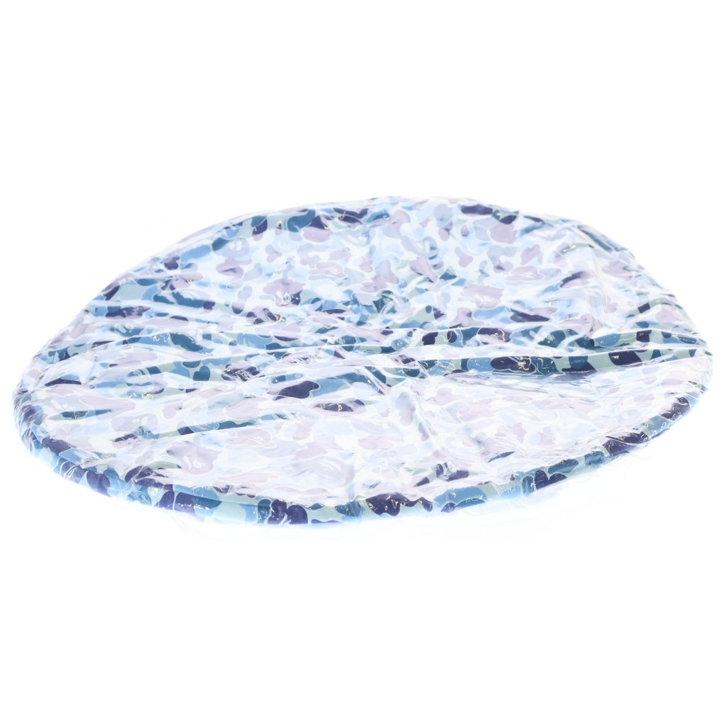 A BATHING APE(アベイシングエイプ) ABC CAMO CIRCLE BEADS CUSHION カモフラ総柄 サークル ビーズクッション ブルー