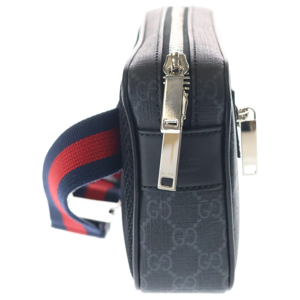 GUCCI(グッチ) GGスプリーム ボディバッグ ウエストバッグ ブラック 792094 レディース