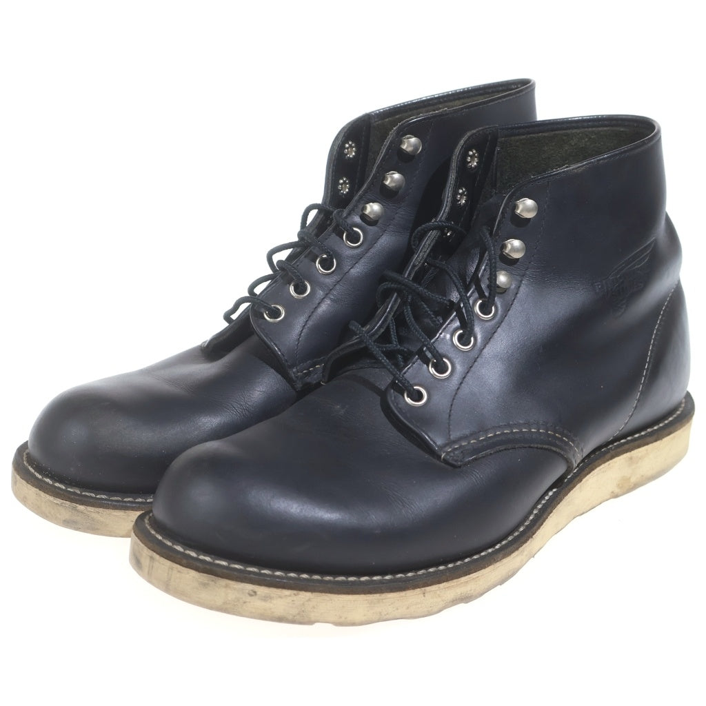 RED WING(レッド ウイング) 8165 6INCH CLASSIC ROUND BOOTS 6インチ クラシックラウンドブーツ レザー ブラック