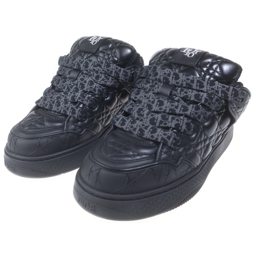 DIOR(ディオール) 23AW ×ERL B9S イーアールエル キルティング カーフスキン ローカットスニーカー ブラック 4B012705 レディース