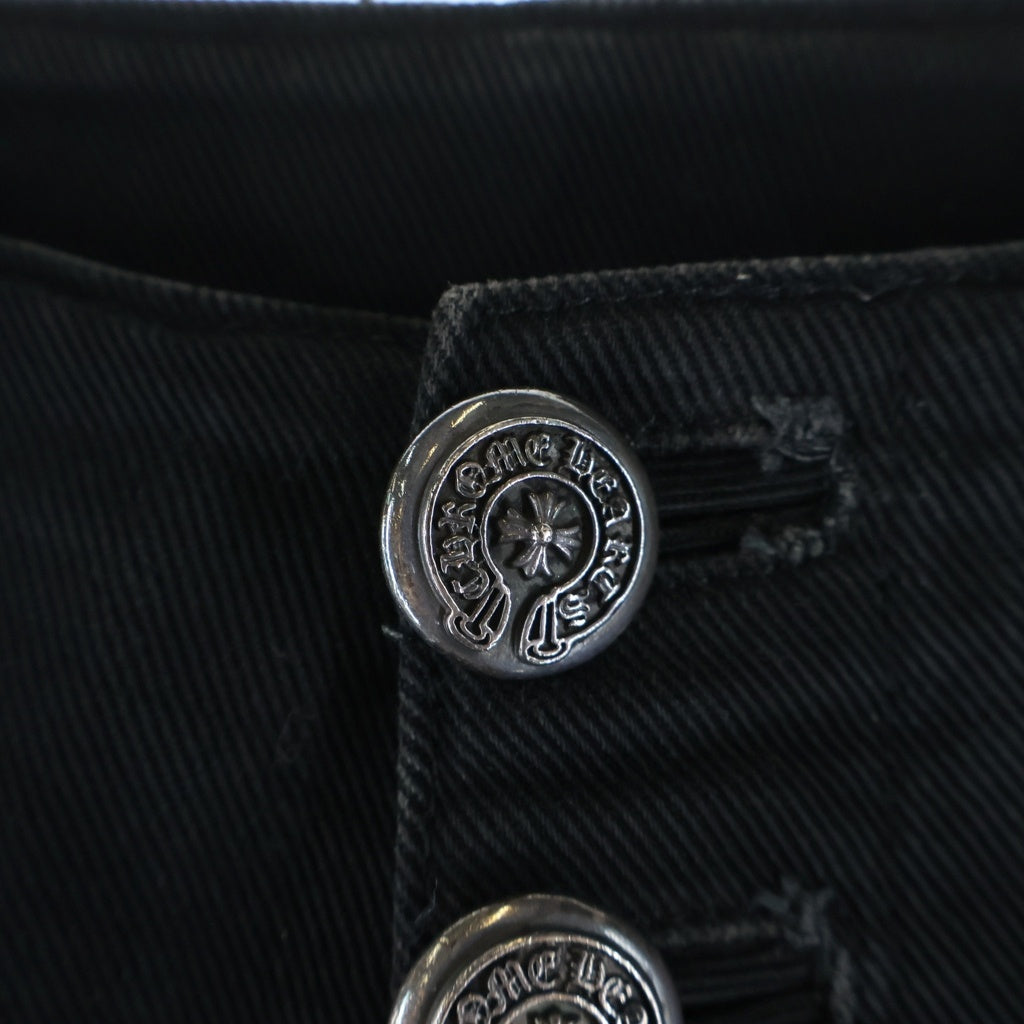 CHROME HEARTS(クロムハーツ) OLD JEAN SL FLEURKNEE フレアニーデニム