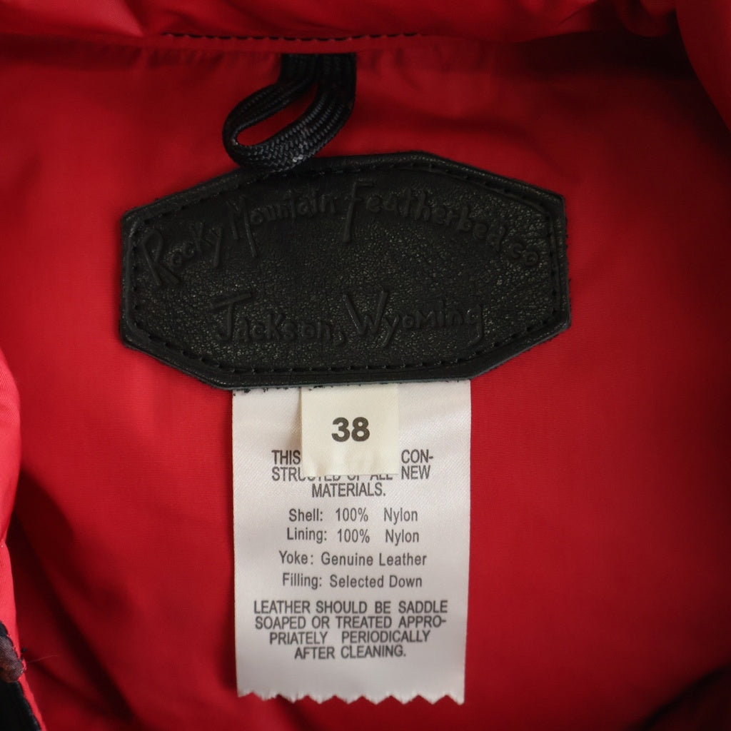 WILDSIDE YOHJI YAMAMOTO(ワイルドサイド ヨウジ ヤマモト) ×Rocky Mountain Featherbed Down Vest ロッキーマウンテン フェザーダウンベスト 花柄 ブラック レディース 290-242-34
