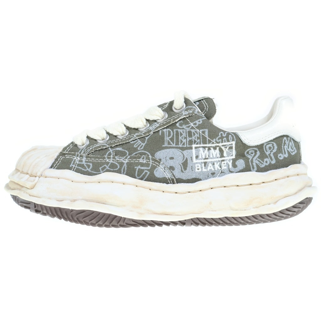 MAISON MIHARAYASUHIRO(メゾンミハラヤスヒロ) 26SS BLAKEY OG Sole Graffiti Printed Canvas Low ソール グラフィティ プリント キャンバスロー ローカットスニーカー グレー 38 A16FW730