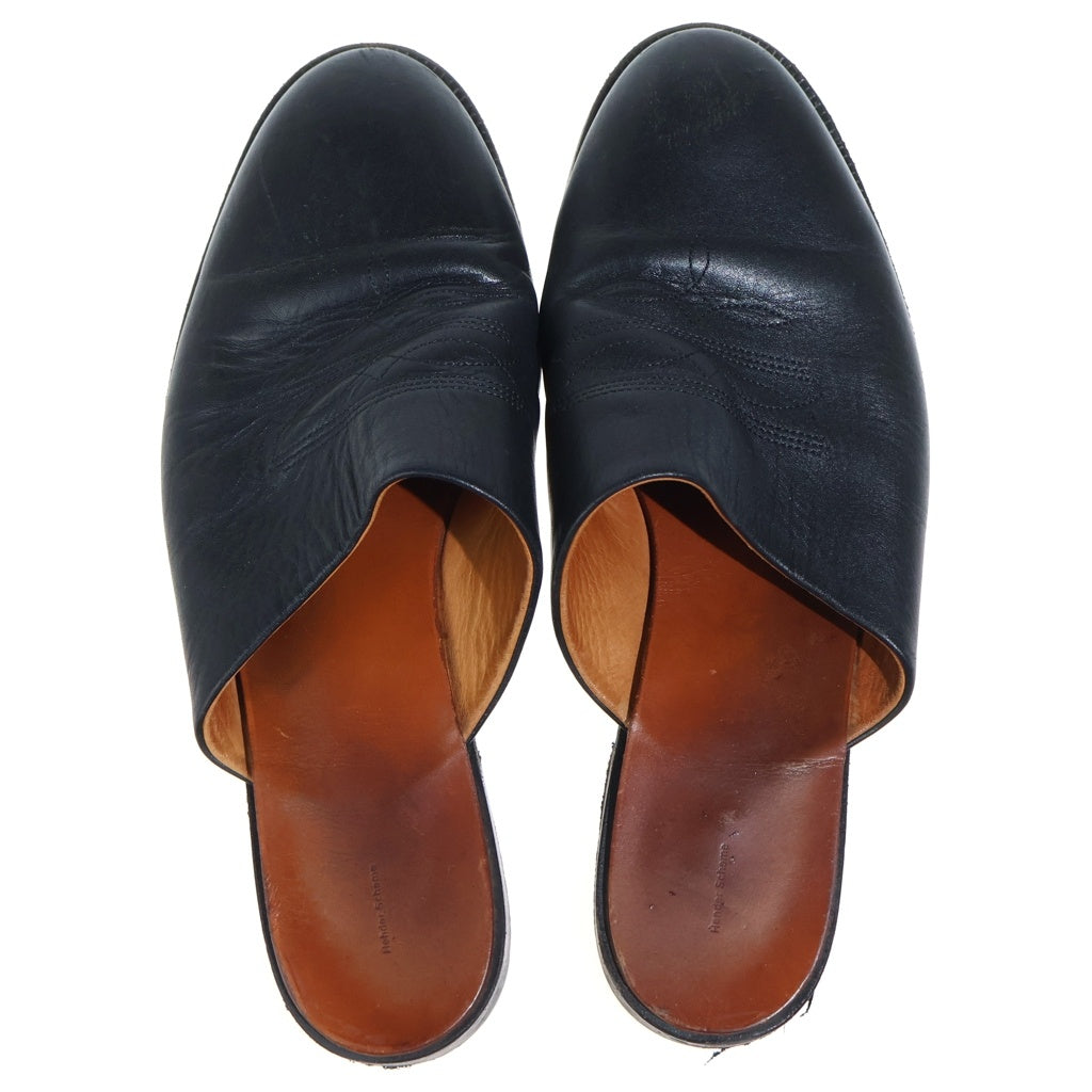 Hender Scheme(エンダースキーマ) Cheak チーク 革靴ミュール サンダル ブラック