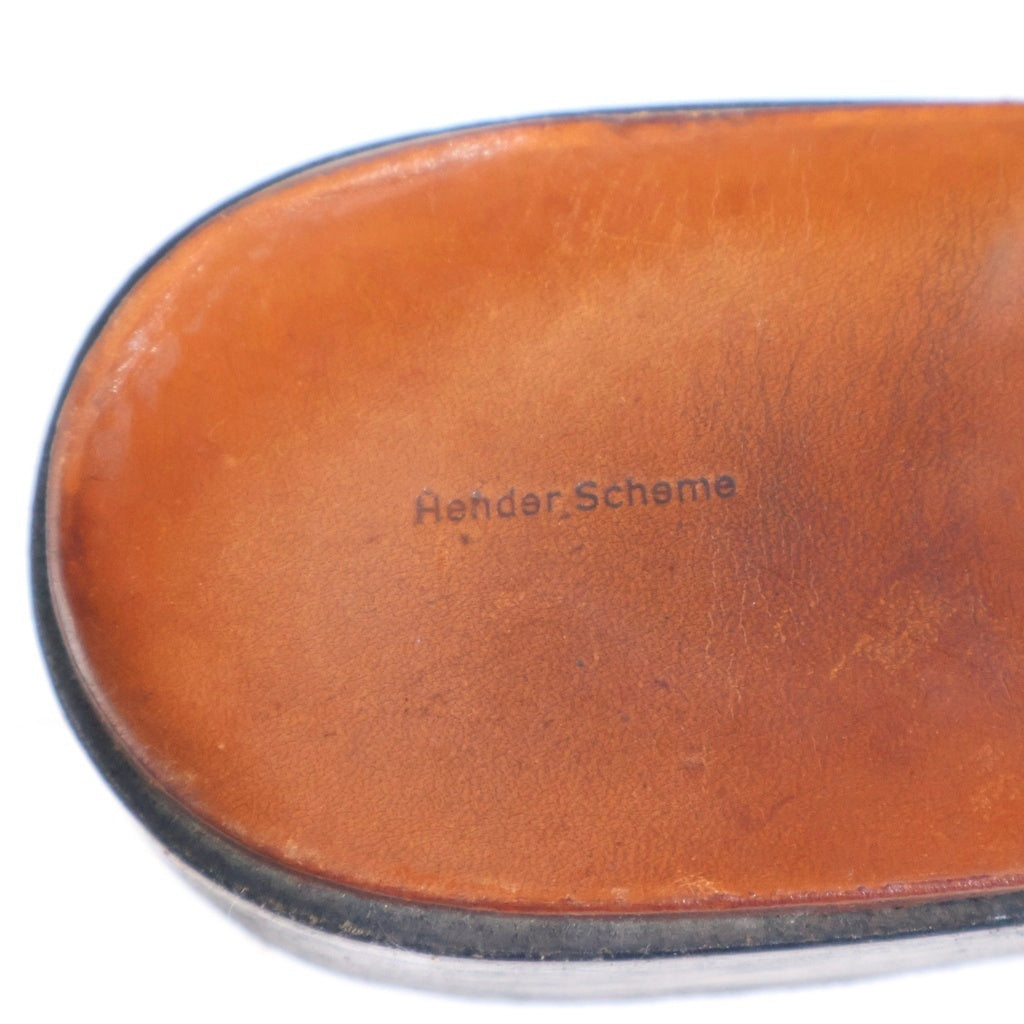 Hender Scheme(エンダースキーマ) Cheak チーク 革靴ミュール サンダル ブラック