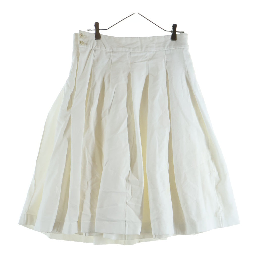 COMME des GARCONS(コムデギャルソン) コットン ラップスカート ホワイト GI-S008 レディース