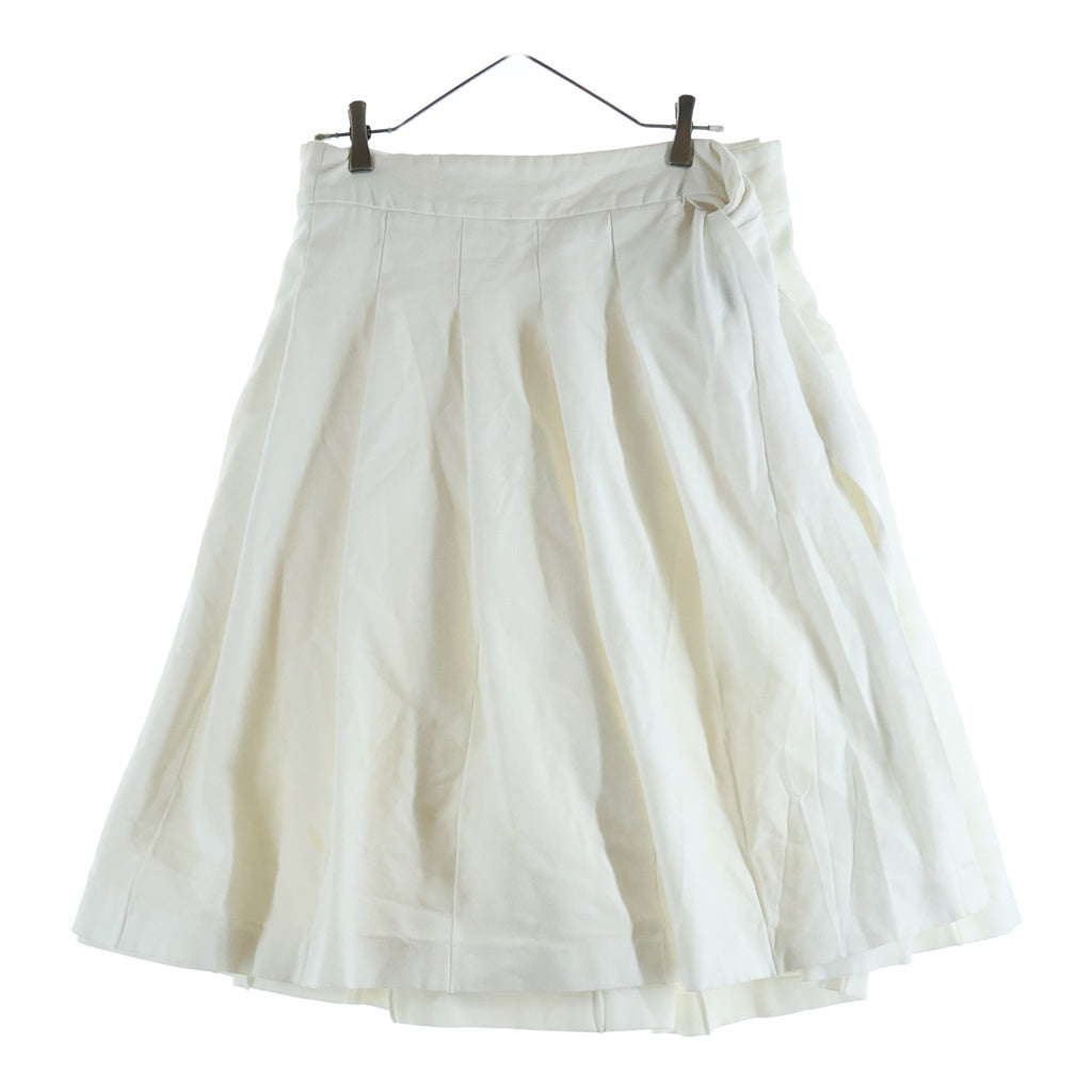 COMME des GARCONS(コムデギャルソン) コットン ラップスカート ホワイト GI-S008 レディース