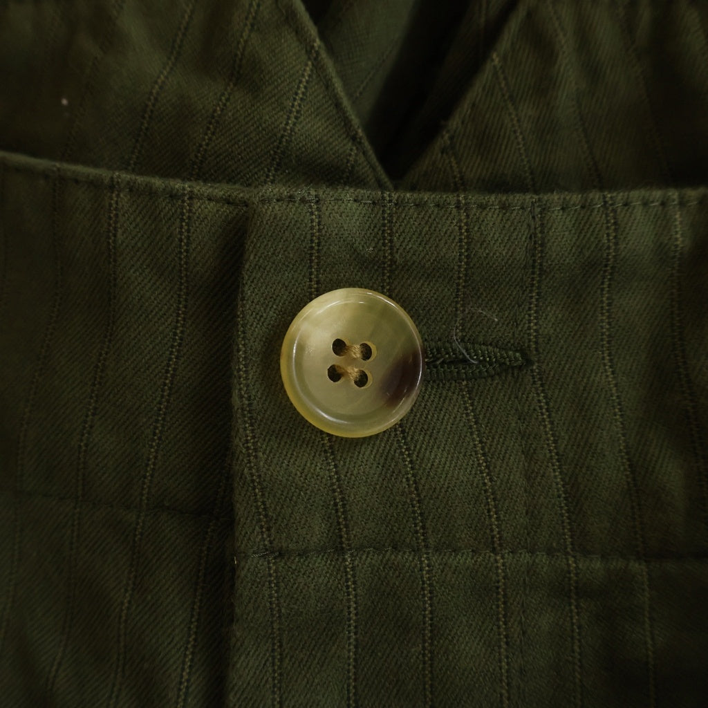 COMME des GARCONS(コムデギャルソン) ストライプ ドローコード カーゴパンツ カーキ GI-P028