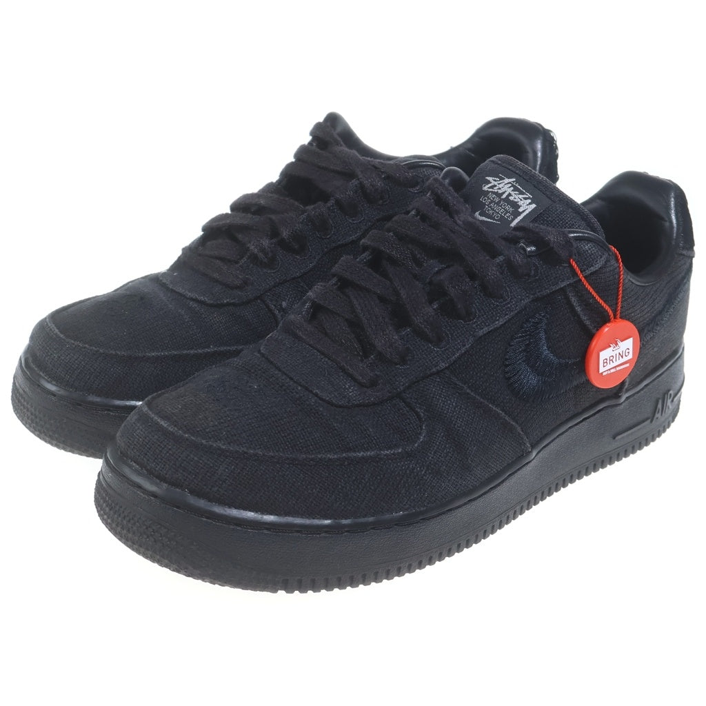 NIKE(ナイキ) ×STUSSY AIR FORCE 1 LOW ステューシー エアフォース1 ローカットスニーカー ブラック US9.5/27.5cm CZ9084-001