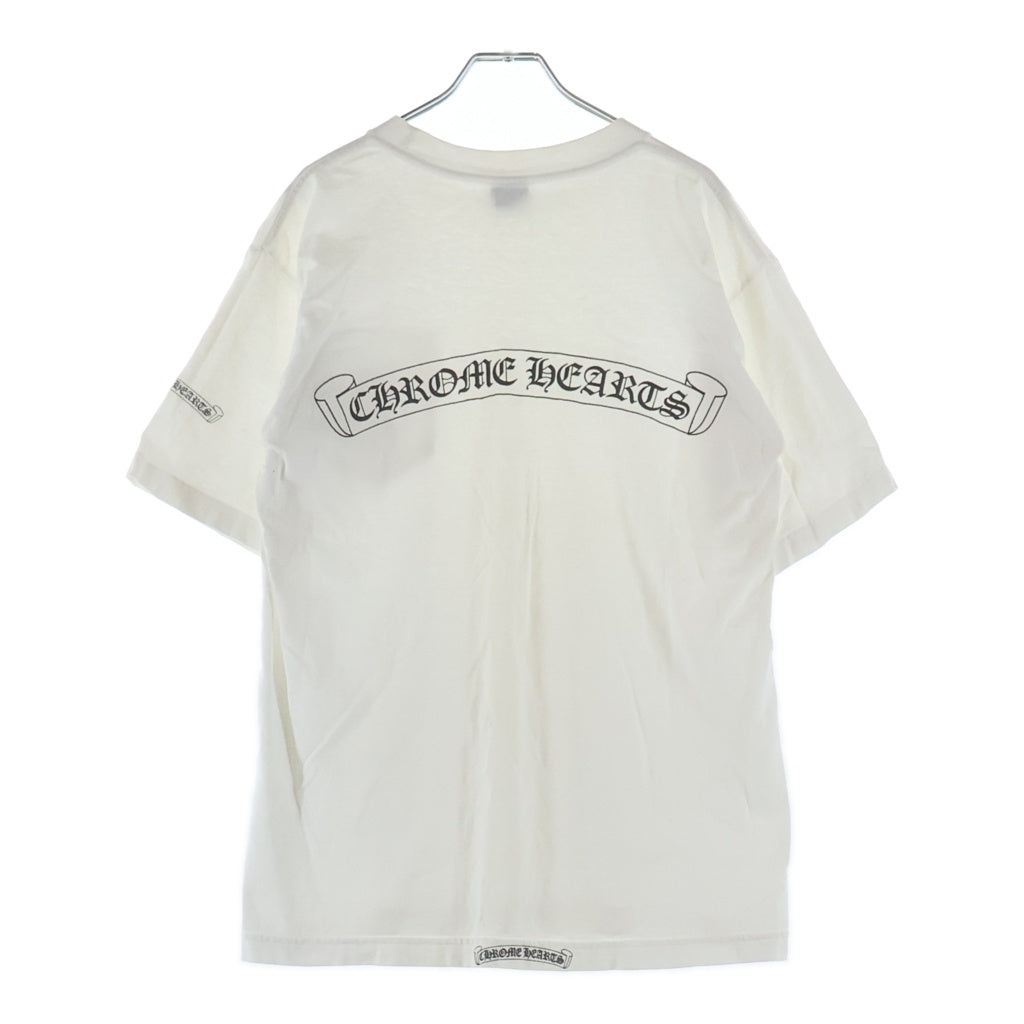 CHROME HEARTS(クロムハーツ) OLD Scroll Label オールド スクロールラベル 胸元ポケットプリントTシャツ カットソー ホワイト