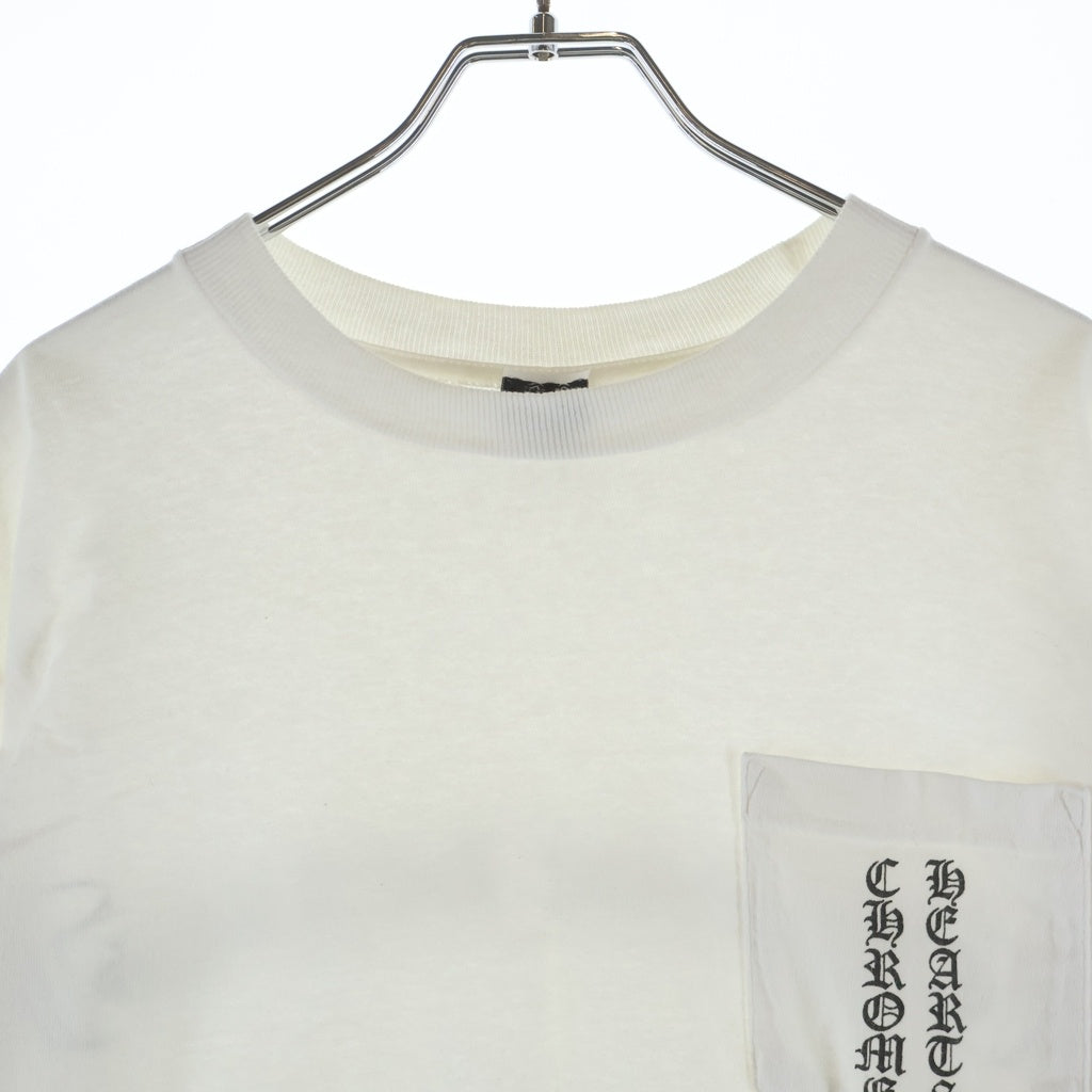 CHROME HEARTS(クロムハーツ) OLD Scroll Label オールド スクロールラベル 胸元ポケットプリントTシャツ カットソー ホワイト