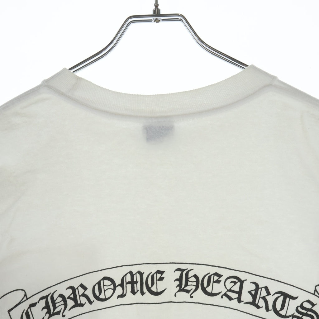 CHROME HEARTS(クロムハーツ) OLD Scroll Label オールド スクロールラベル 胸元ポケットプリントTシャツ カットソー ホワイト