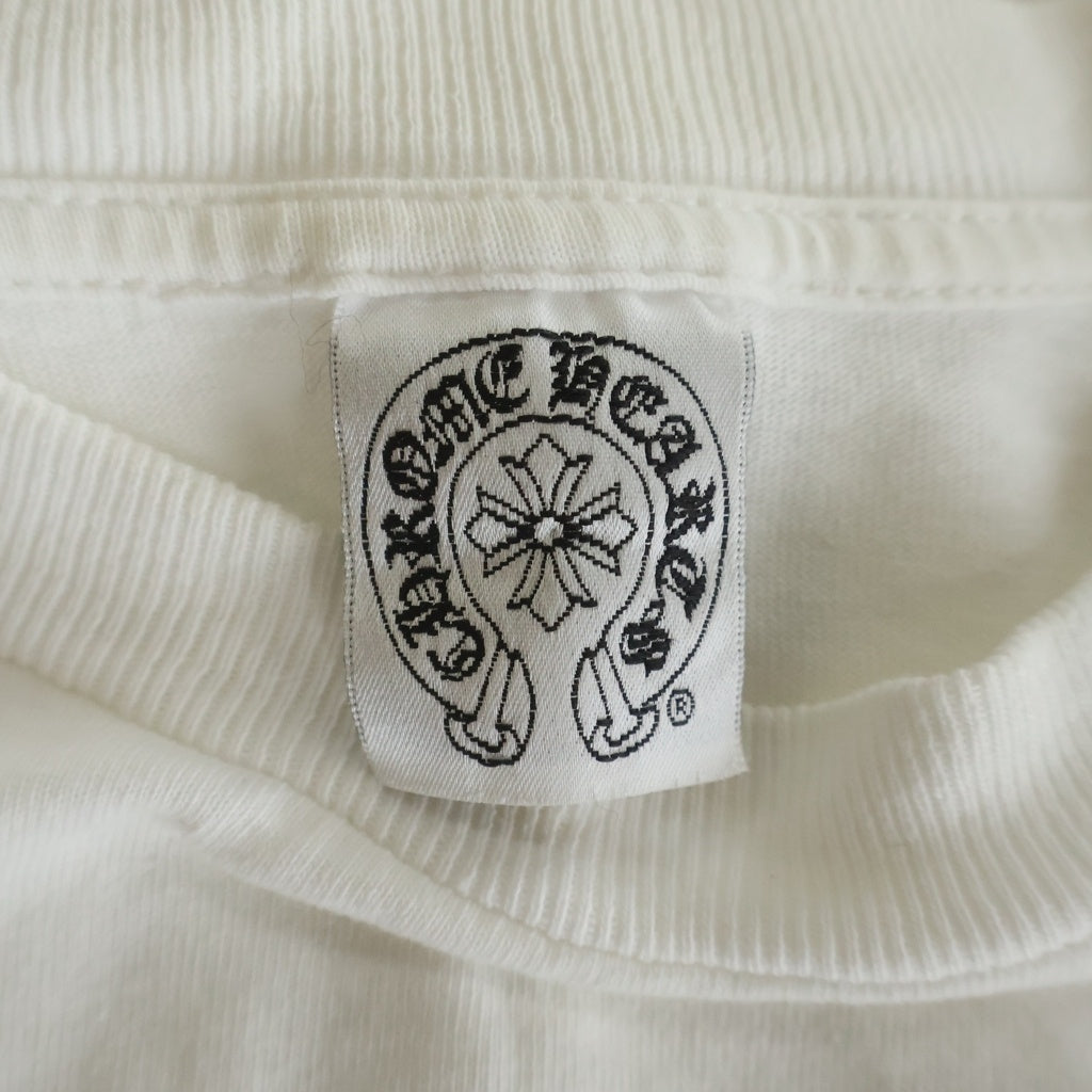 CHROME HEARTS(クロムハーツ) OLD Scroll Label オールド スクロールラベル 胸元ポケットプリントTシャツ カットソー ホワイト